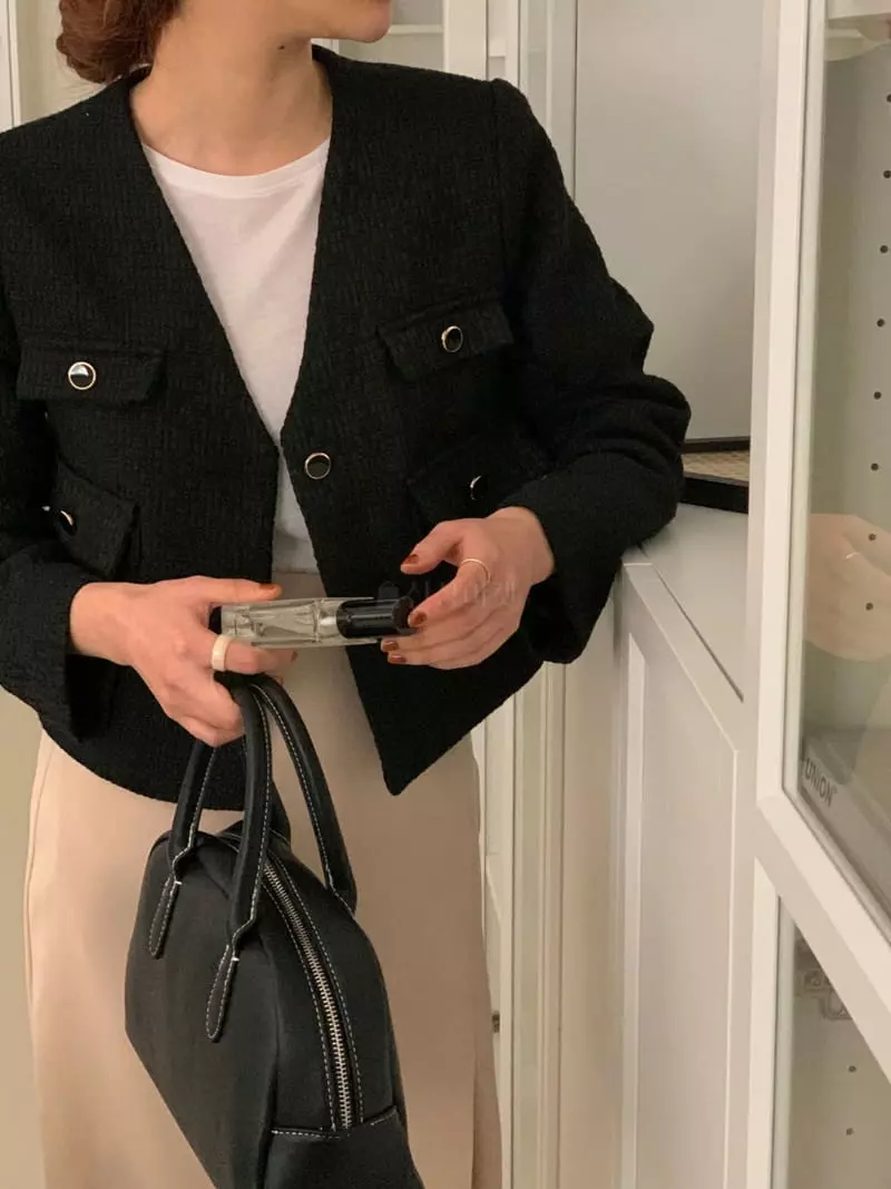 Ame - Korean Women Fashion - #momslook - Twid Jacket - 5