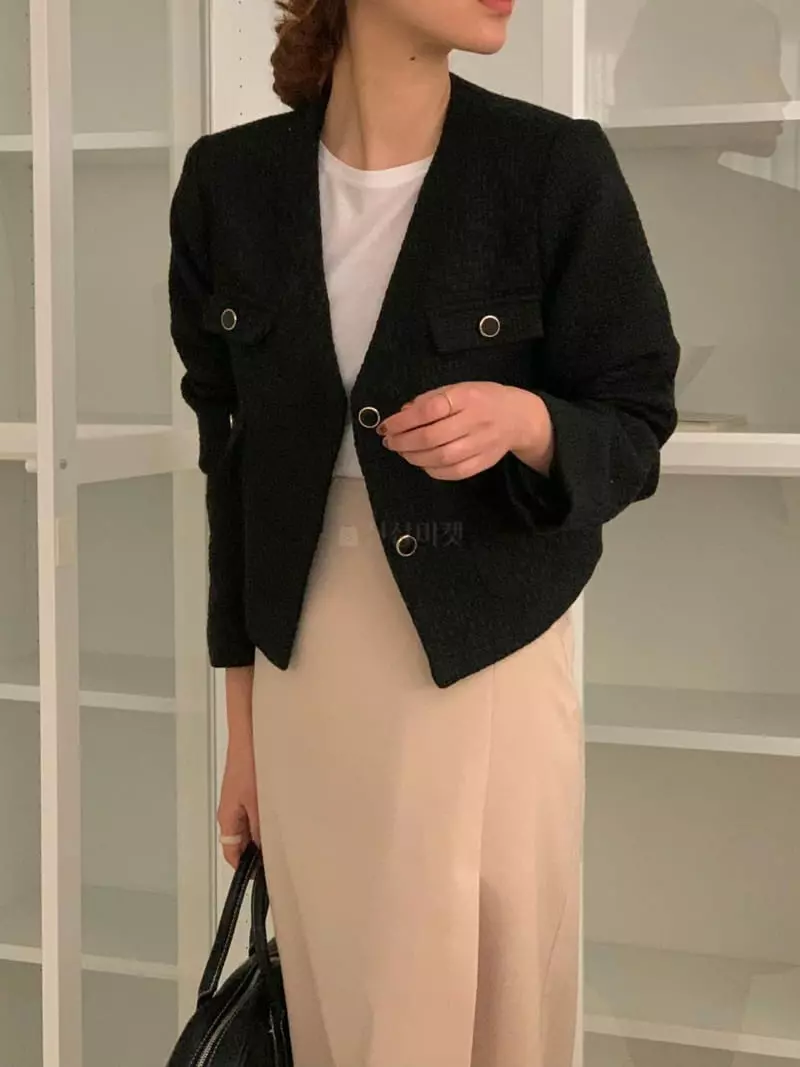 Ame - Korean Women Fashion - #momslook - Twid Jacket - 7