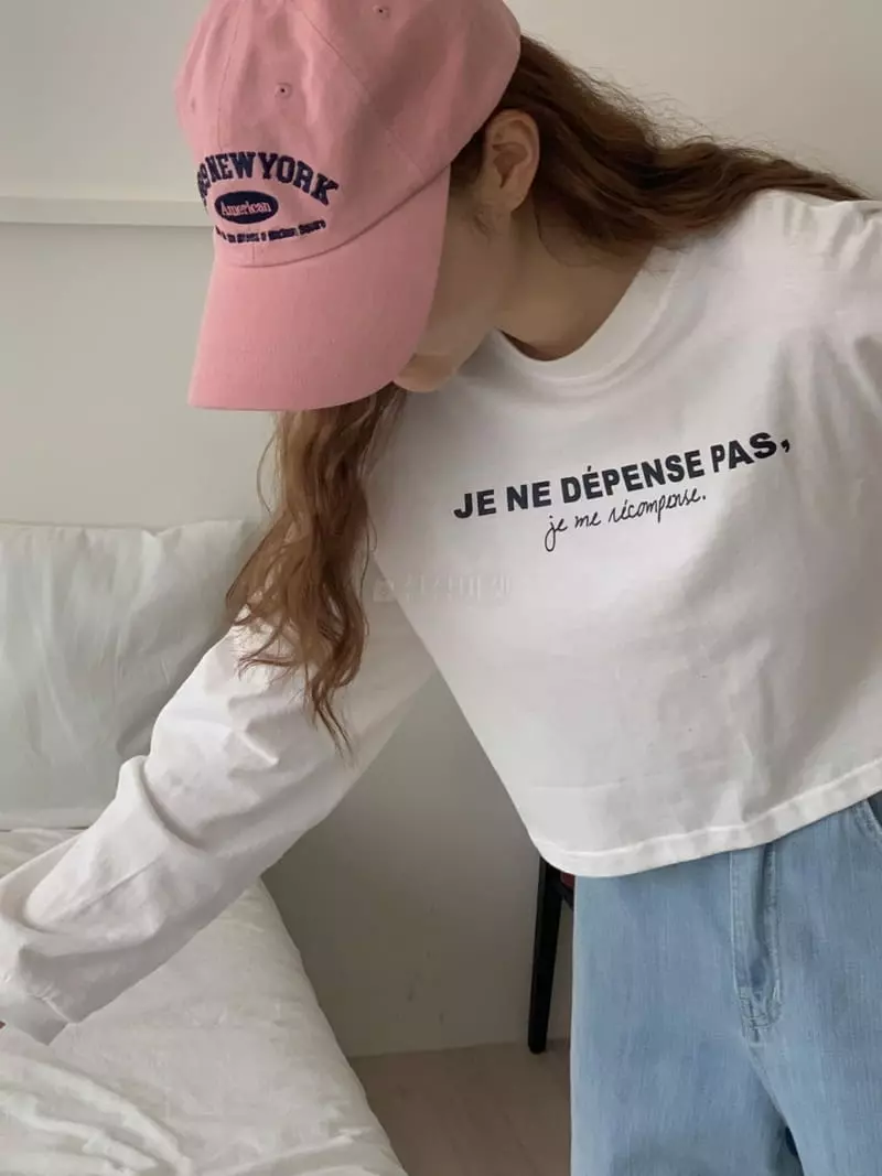 Ame - Korean Women Fashion - #momslook - Crop Tee - 5