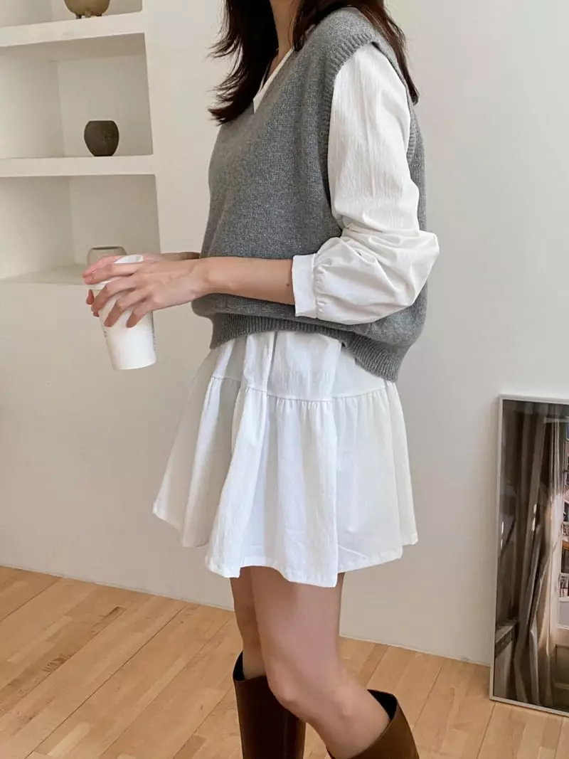 Ame - Korean Women Fashion - #momslook - Cancan One-piece - 2