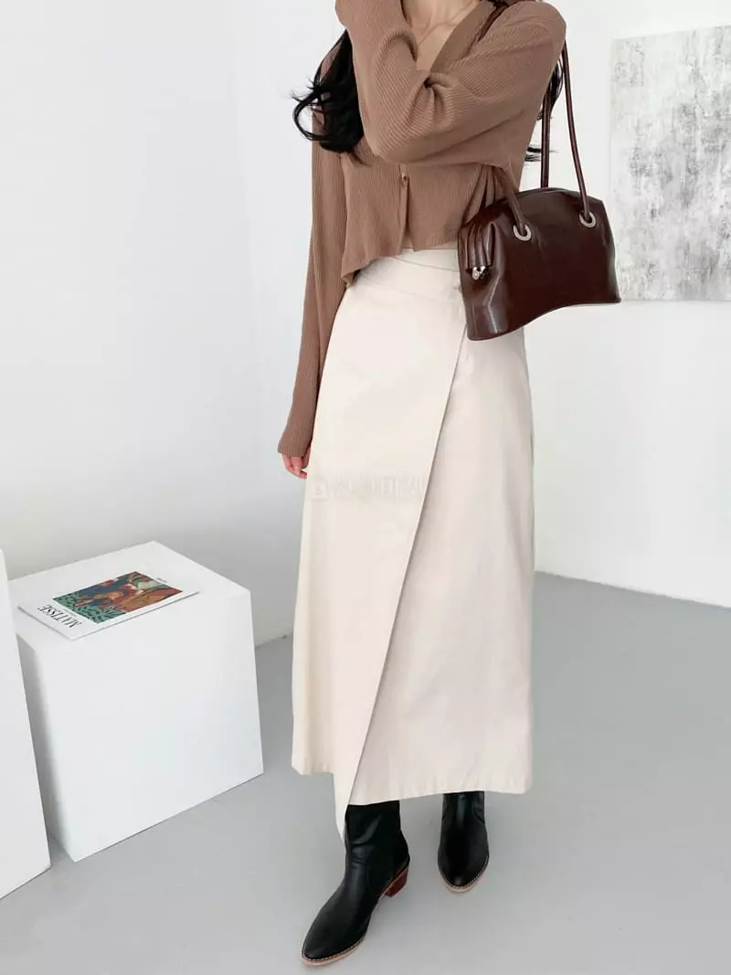 Ame - Korean Women Fashion - #momslook - Unbalance Skirt - 12