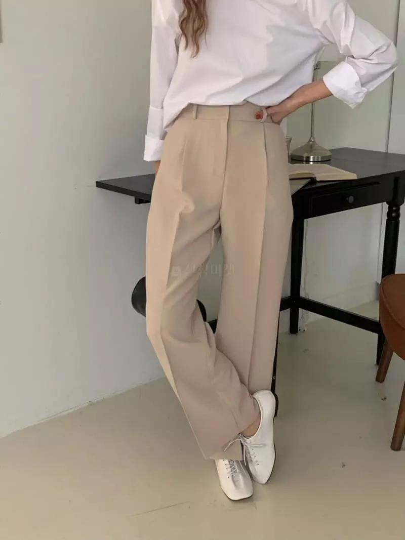 Ame - Korean Women Fashion - #momslook - Slim Pants - 9