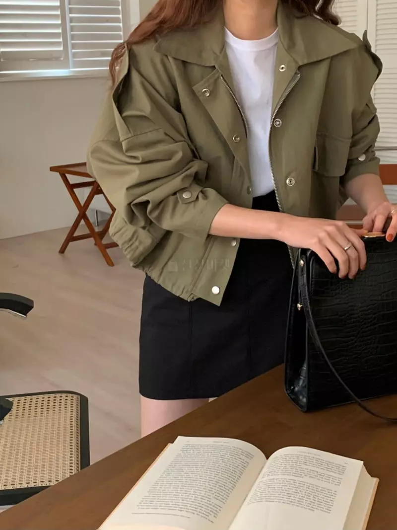 Ame - Korean Women Fashion - #momslook - Short Field Jacket - 7