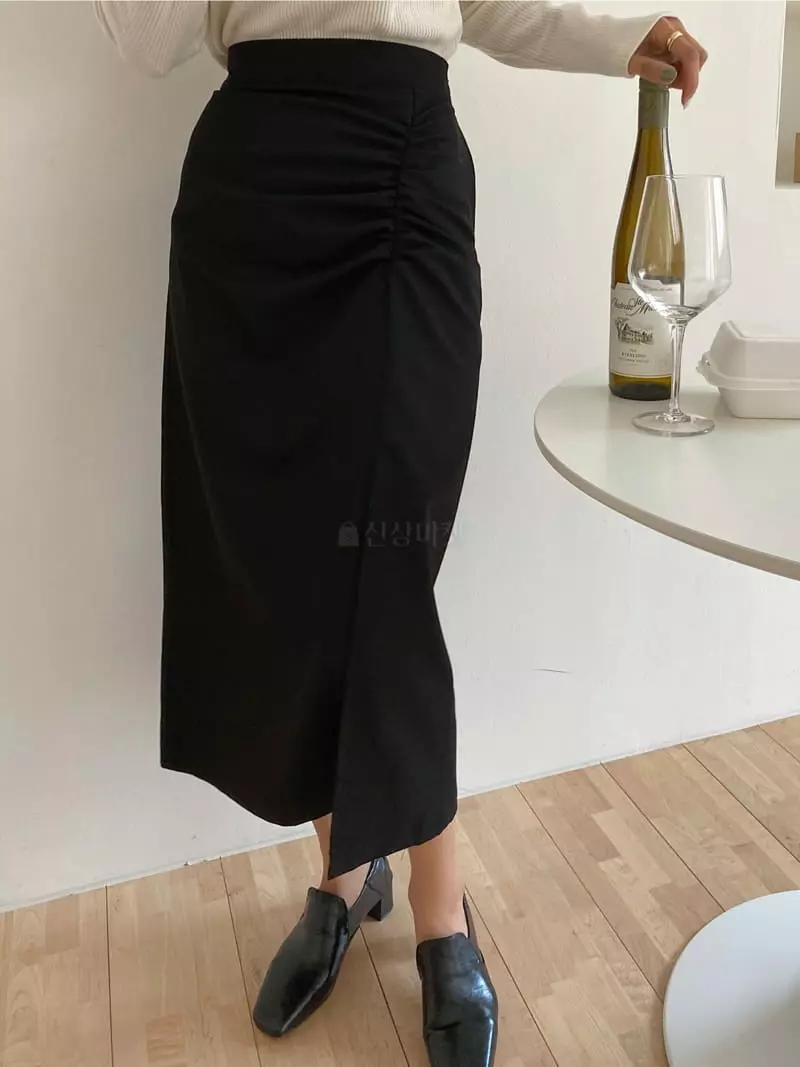 Ame - Korean Women Fashion - #thelittlethings - Shirring Skirt - 4