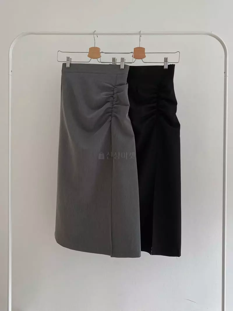 Ame - Korean Women Fashion - #momslook - Shirring Skirt - 8