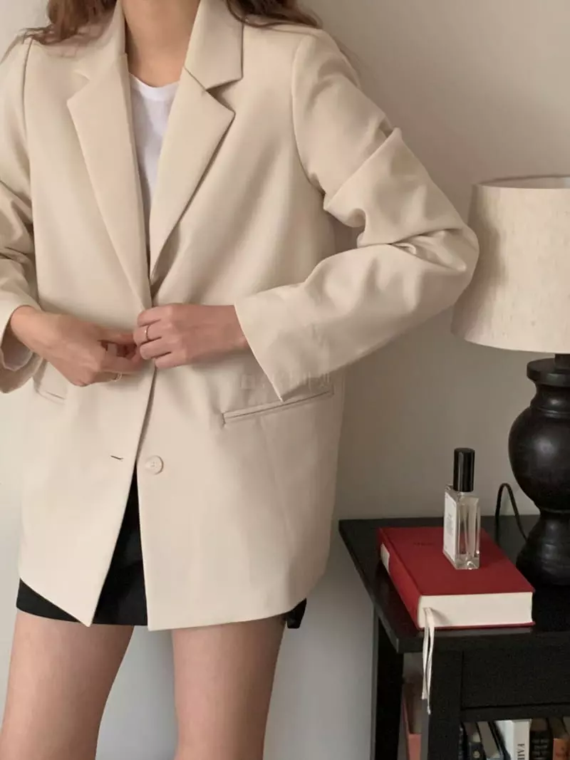Ame - Korean Women Fashion - #momslook - Belt Jacket - 3