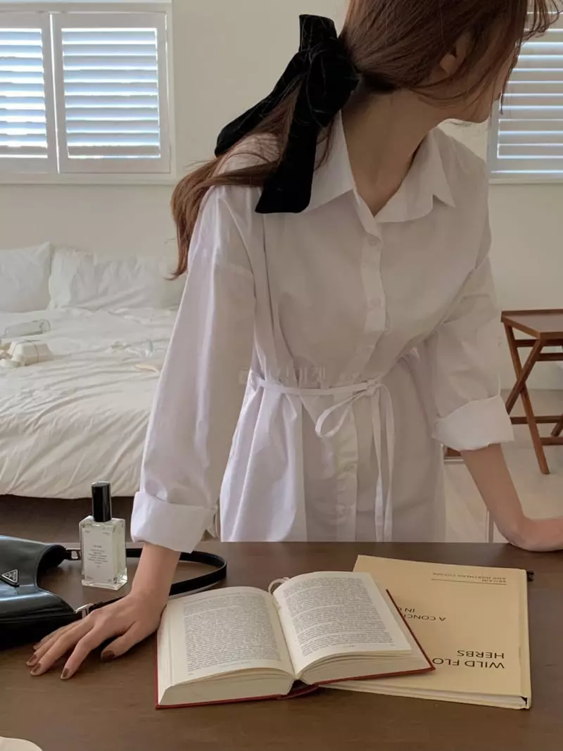 Ame - Korean Women Fashion - #momslook - Long Shirt One-piece - 3