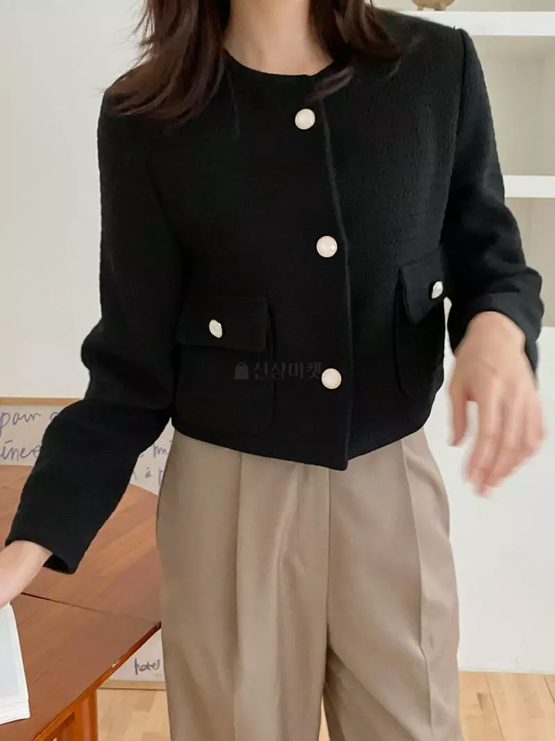 Ame - Korean Women Fashion - #momslook - Road Twid Jacket - 6