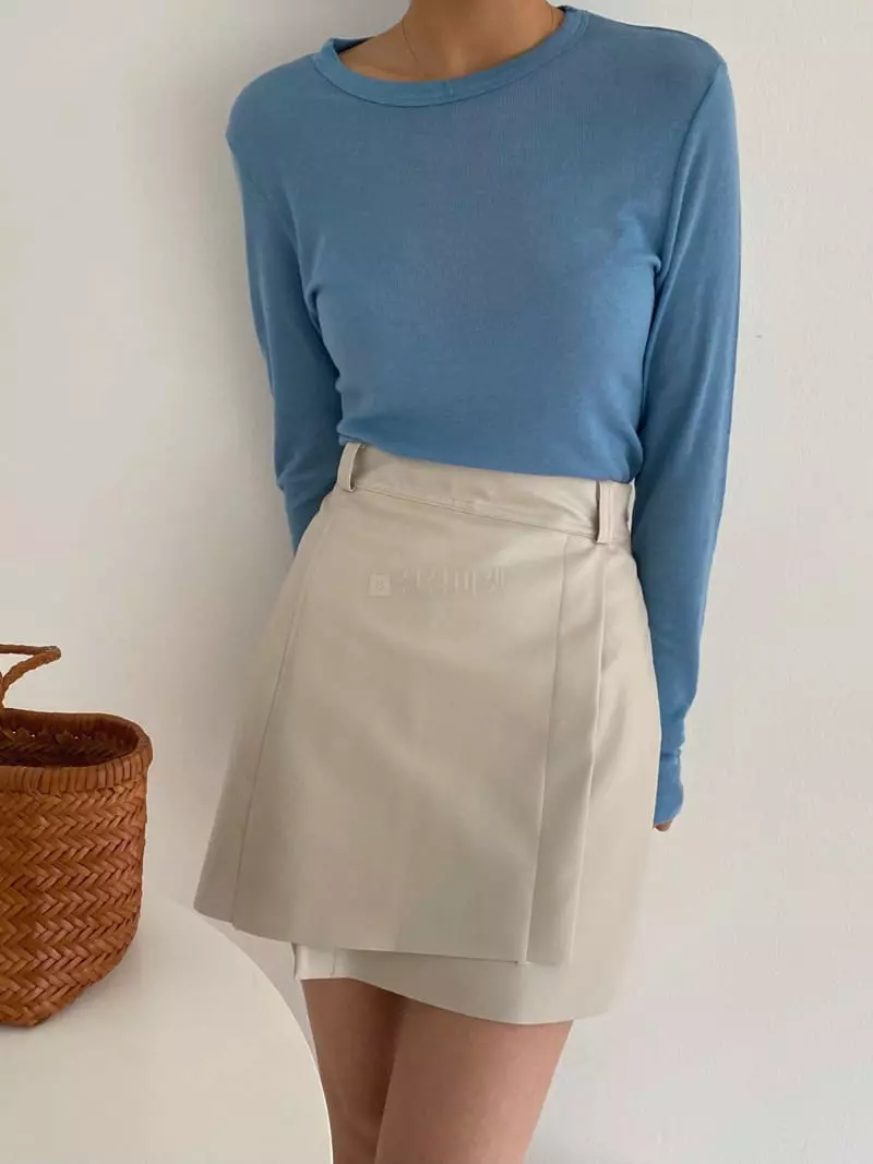 Ame - Korean Women Fashion - #momslook - Leather Skirt - 7