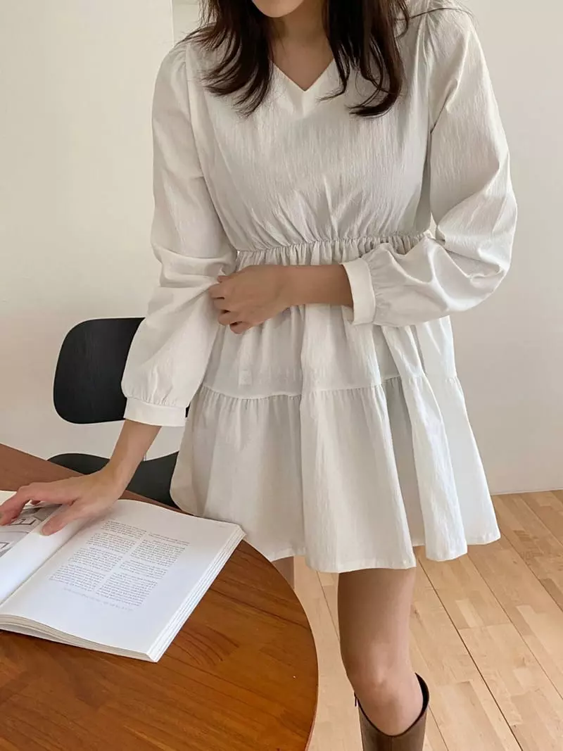 Ame - Korean Women Fashion - #pursuepretty - Cancan One-piece - 7