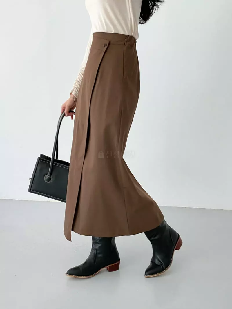 Ame - Korean Women Fashion - #vintagekidsstyle - Unbalance Skirt - 4