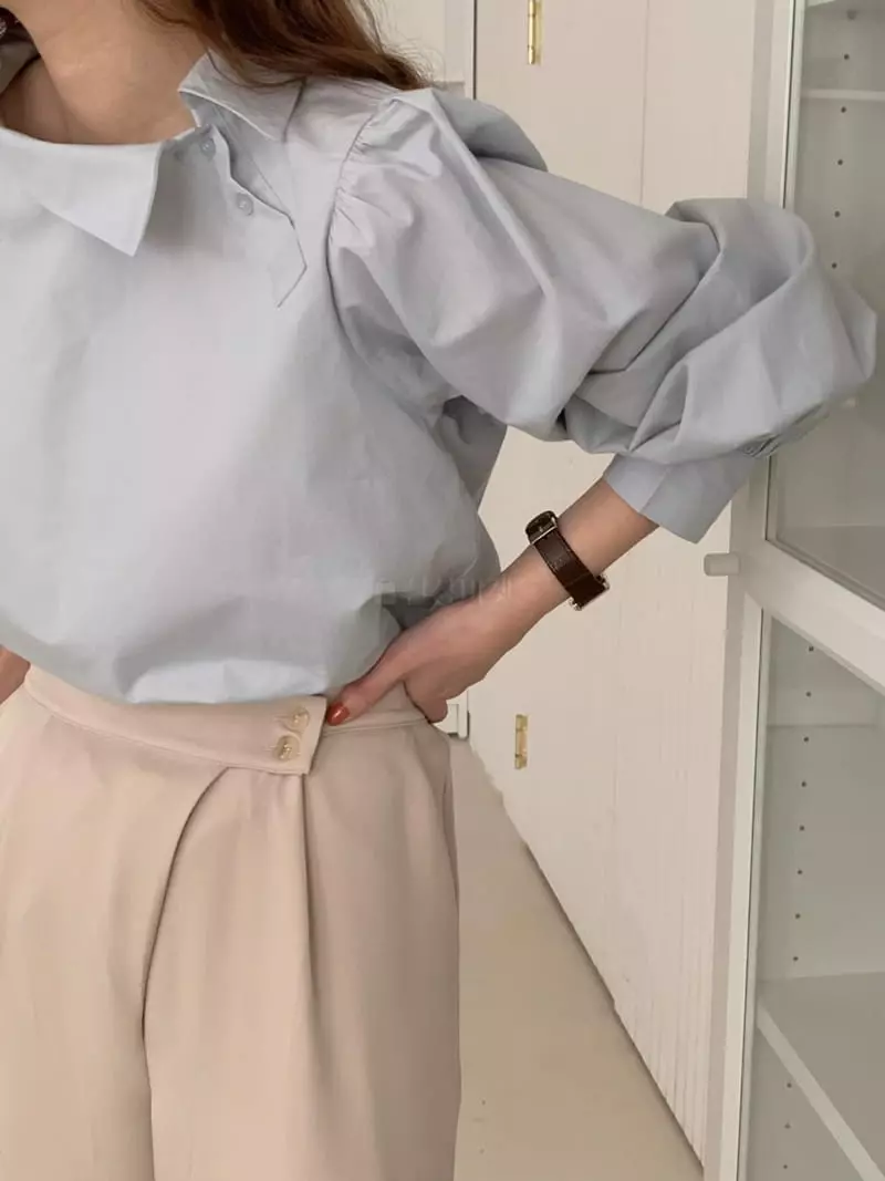 Ame - Korean Women Fashion - #pursuepretty - Unbalance Shirt - 3