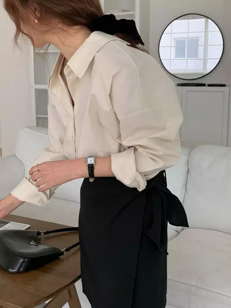 Ame - Korean Women Fashion - #pursuepretty - Wraping Skirt - 12