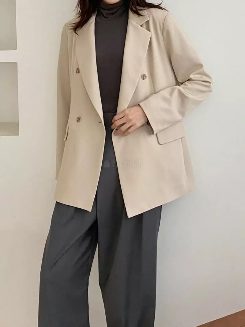 Ame - Korean Women Fashion - #pursuepretty - Line Jacket - 11