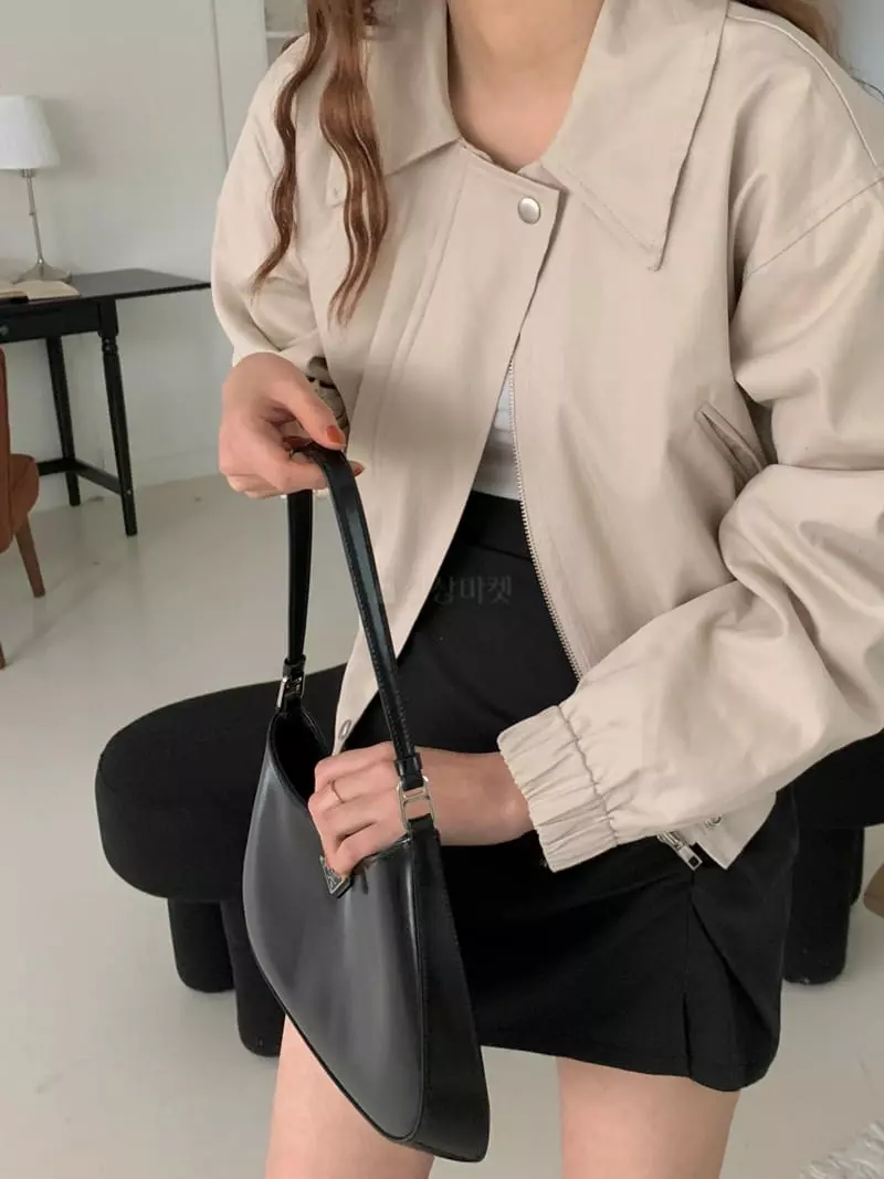 Ame - Korean Women Fashion - #restrostyle - Crop Field Jacket  - 11