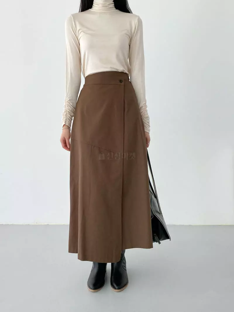 Ame - Korean Women Fashion - #restrostyle - Unbalance Skirt - 5