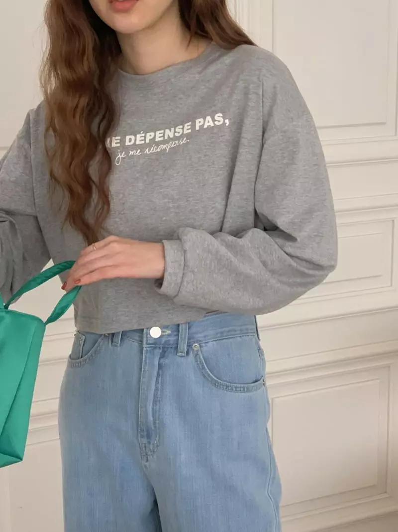 Ame - Korean Women Fashion - #romanticstyle - Crop Tee - 11