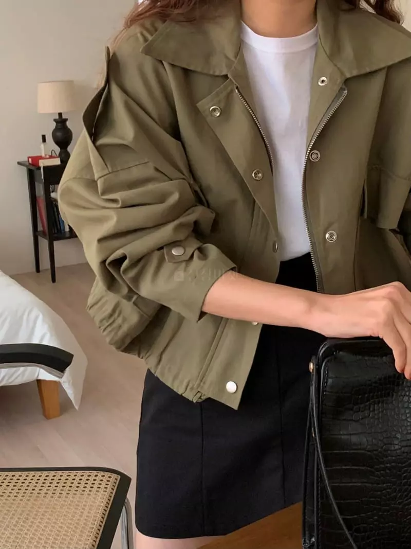 Ame - Korean Women Fashion - #romanticstyle - Short Field Jacket
