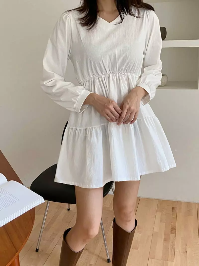 Ame - Korean Women Fashion - #shopsmall - Cancan One-piece - 10