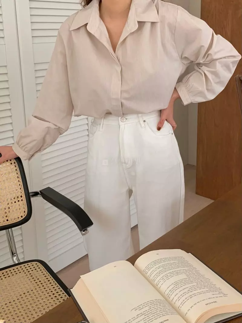 Ame - Korean Women Fashion - #shopsmall - Stripes Shirt - 4