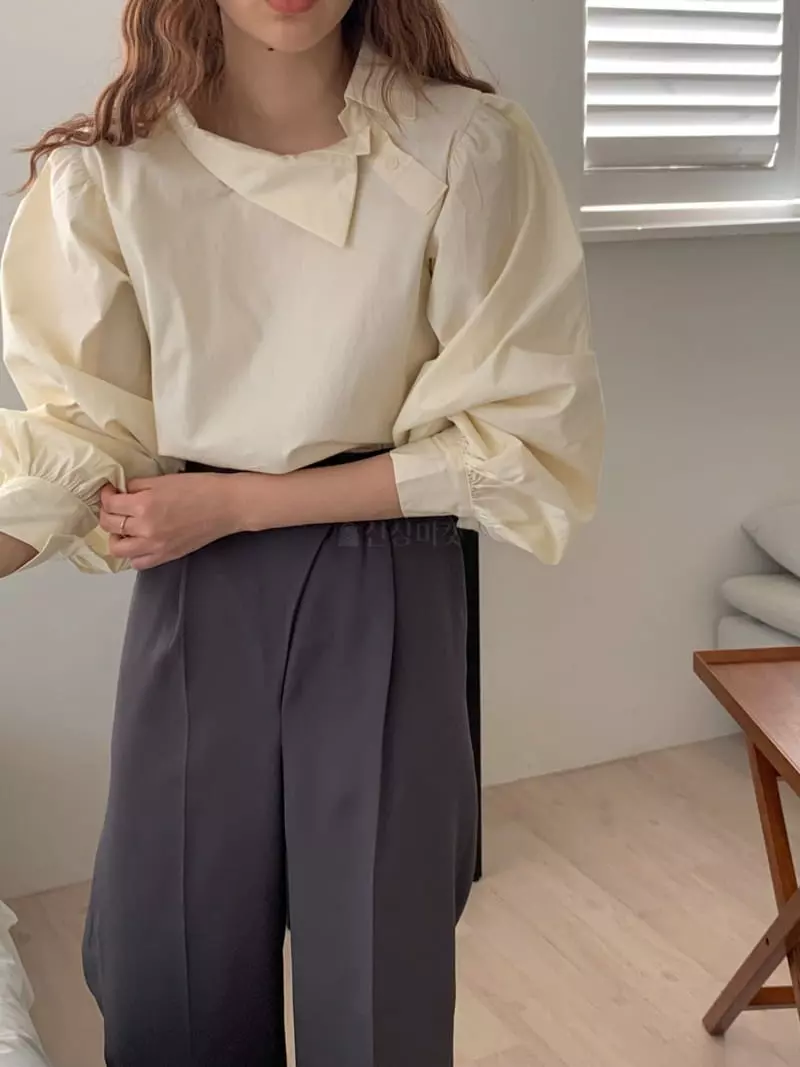 Ame - Korean Women Fashion - #thelittlethings - Unbalance Shirt - 8
