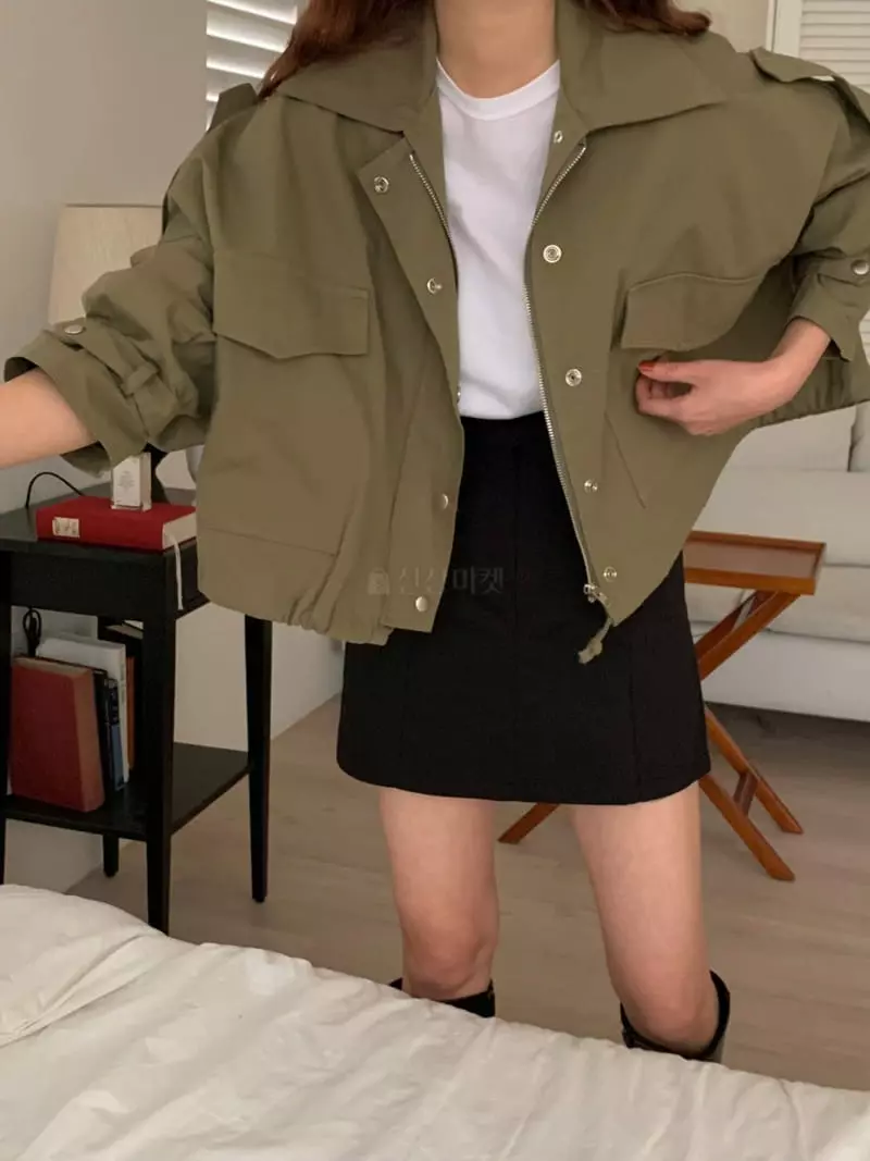 Ame - Korean Women Fashion - #thatsdarling - Short Field Jacket - 4