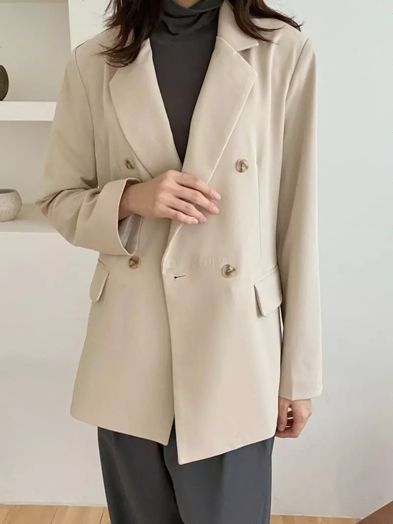 Ame - Korean Women Fashion - #vintageinspired - Line Jacket - 9