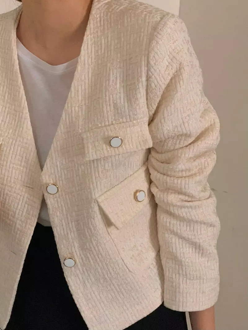 Ame - Korean Women Fashion - #vintagekidsstyle - Twid Jacket - 12