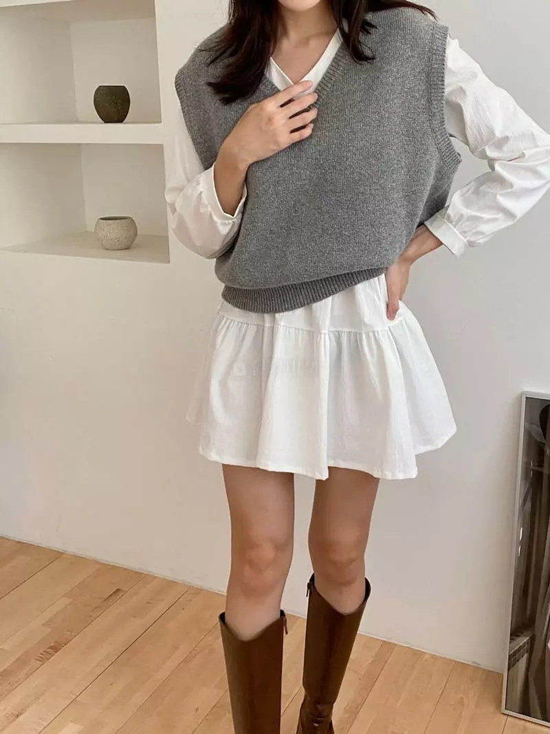 Ame - Korean Women Fashion - #vintagekidsstyle - Cancan One-piece - 6