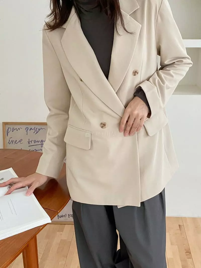 Ame - Korean Women Fashion - #vintagekidsstyle - Line Jacket - 10