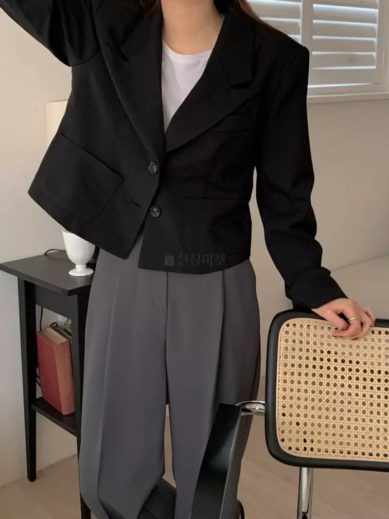 Ame - Korean Women Fashion - #momslook - Pocket Jaclet - 4