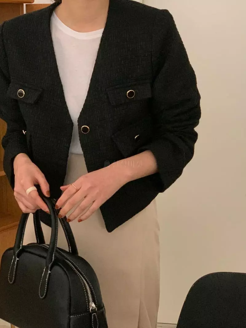 Ame - Korean Women Fashion - #womensfashion - Twid Jacket - 6