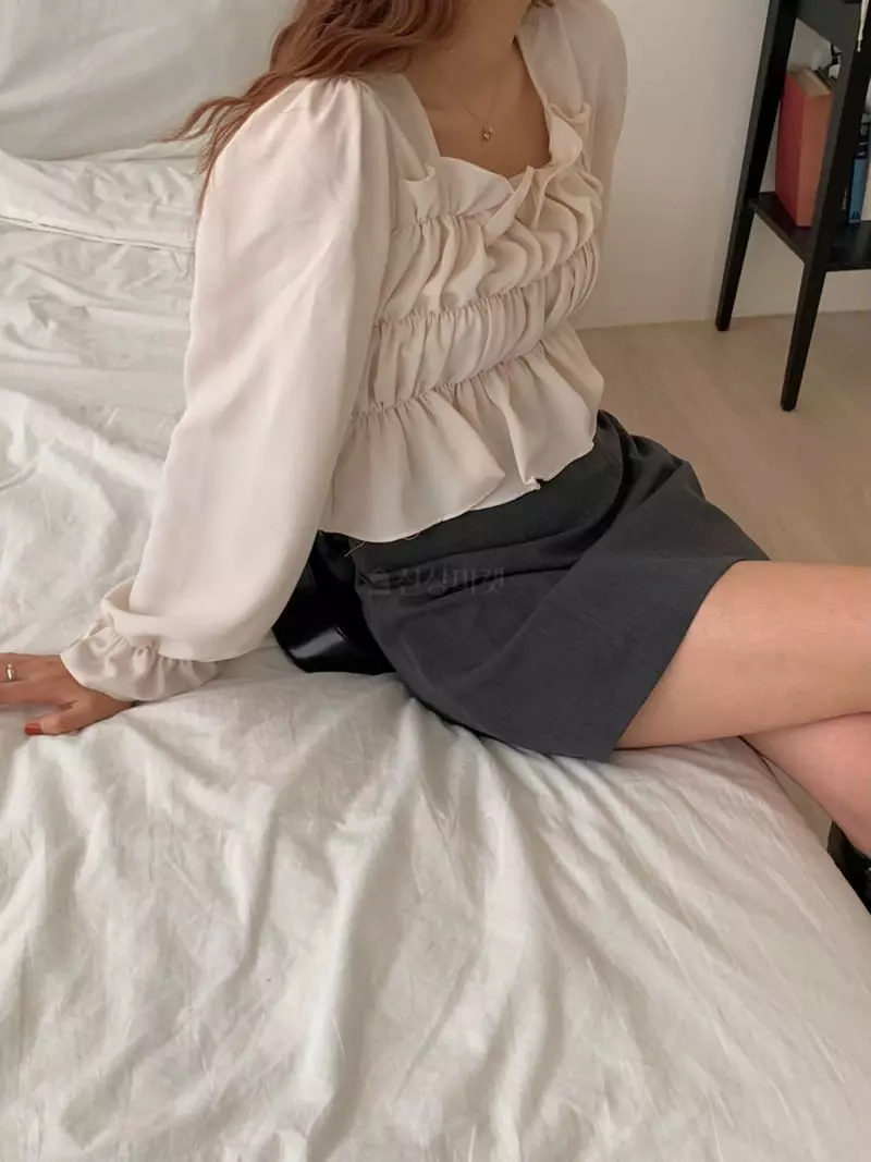 Ame - Korean Women Fashion - #womensfashion - Twill Mini Skirt