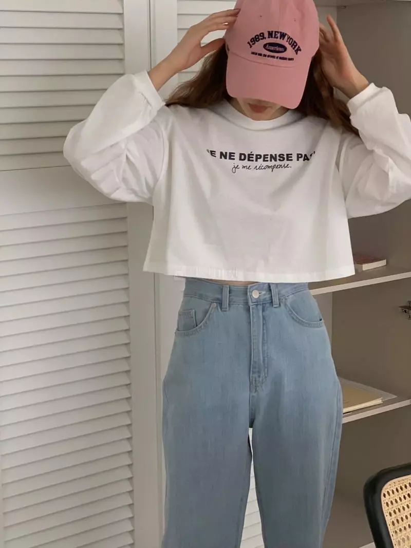 Ame - Korean Women Fashion - #womensfashion - Crop Tee - 6