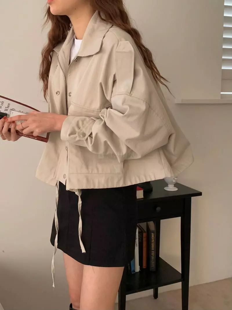 Ame - Korean Women Fashion - #womensfashion - Short Field Jacket - 10
