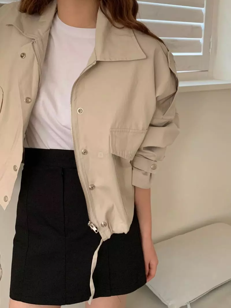 Ame - Korean Women Fashion - #womensfashion - Short Field Jacket - 12