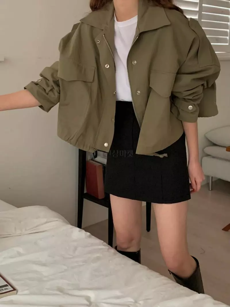 Ame - Korean Women Fashion - #womensfashion - Short Field Jacket - 6