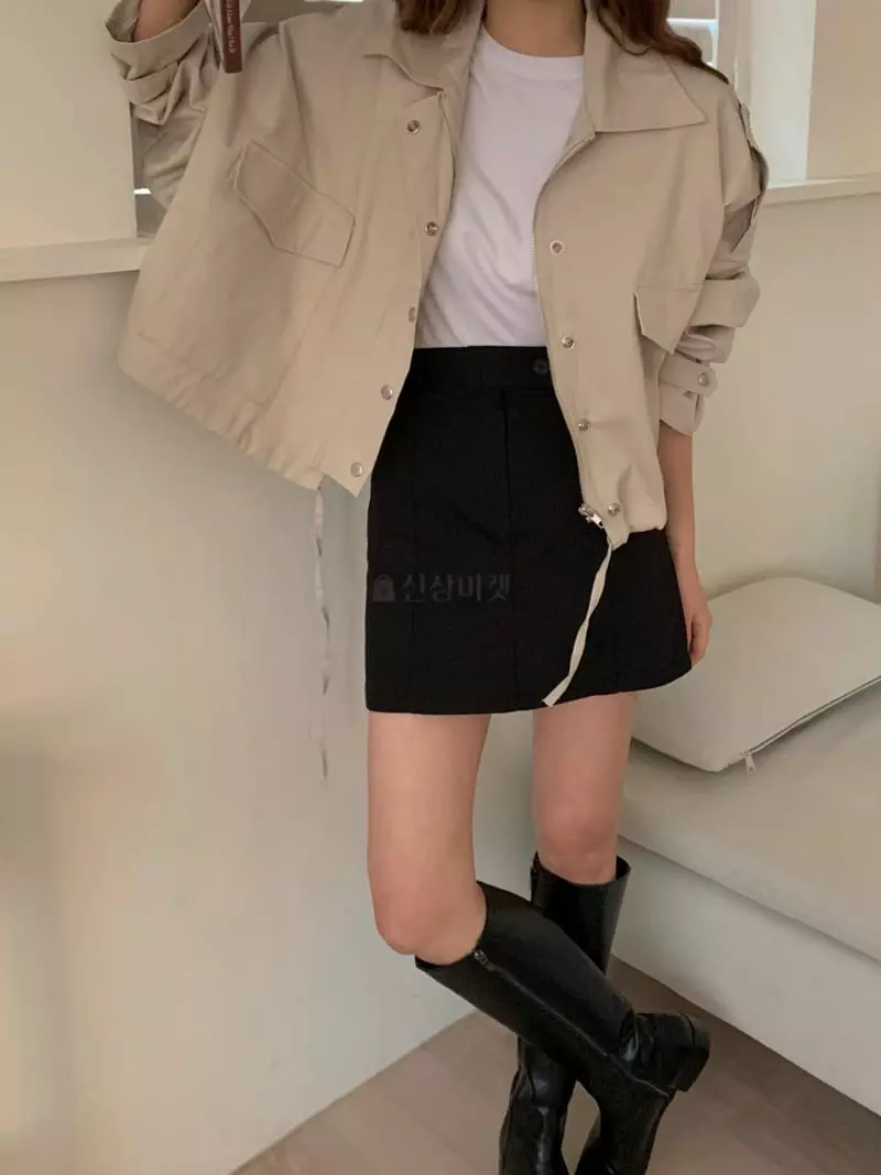 Ame - Korean Women Fashion - #womensfashion - Short Field Jacket - 8