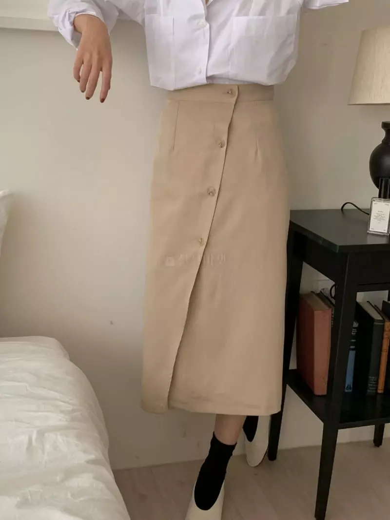 Ame - Korean Women Fashion - #womensfashion - Button SKirt - 10