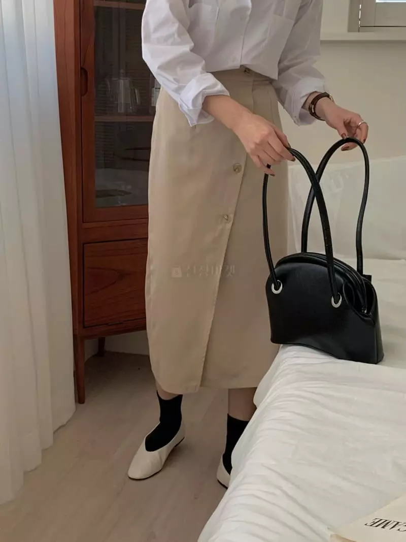 Ame - Korean Women Fashion - #womensfashion - Button SKirt - 6