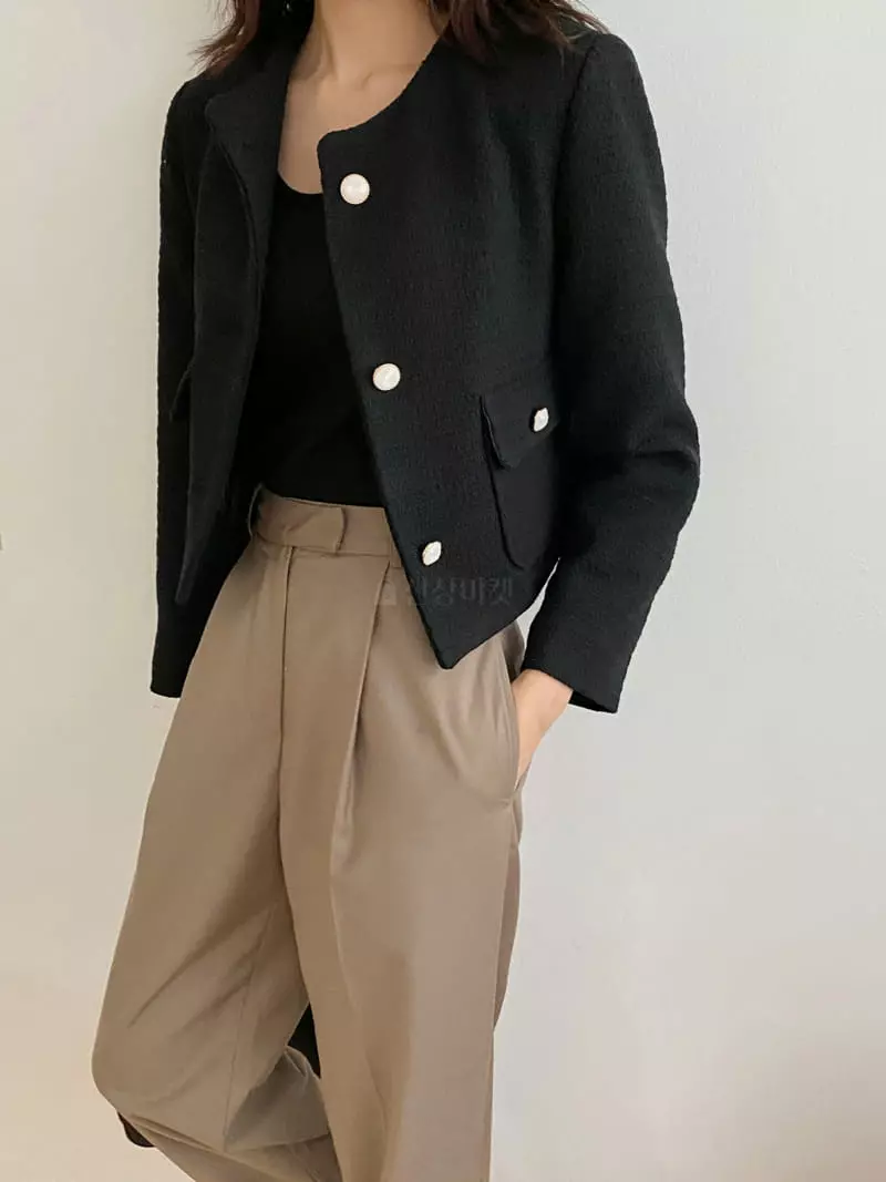 Ame - Korean Women Fashion - #womensfashion - Road Twid Jacket