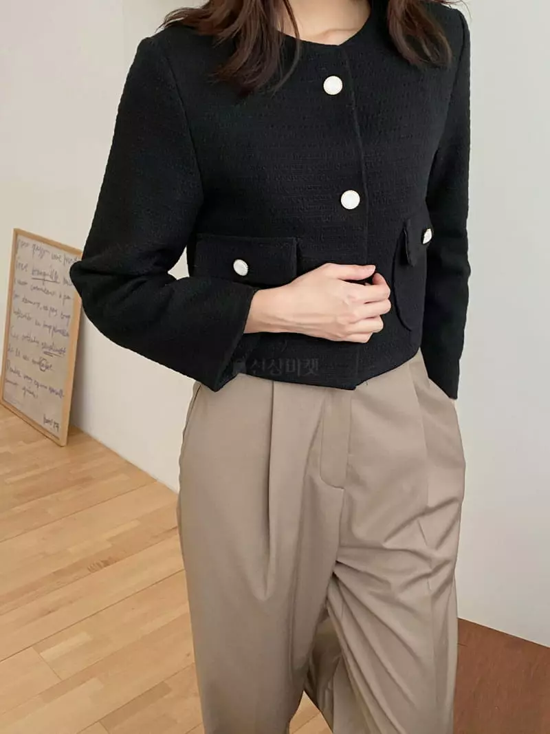 Ame - Korean Women Fashion - #womensfashion - Road Twid Jacket - 3