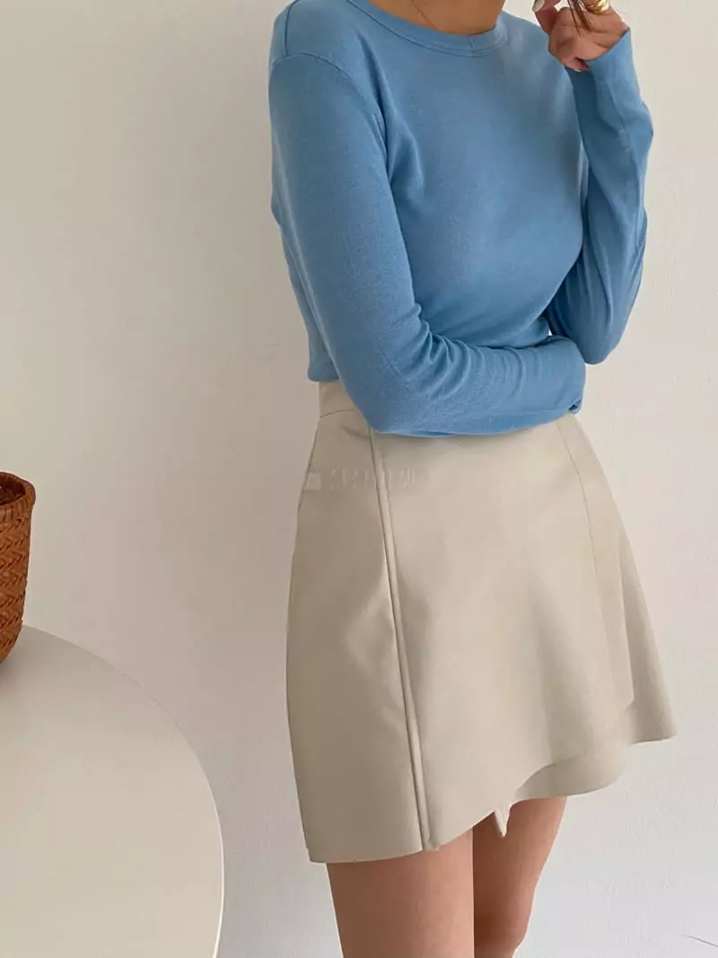 Ame - Korean Women Fashion - #womensfashion - Leather Skirt - 6