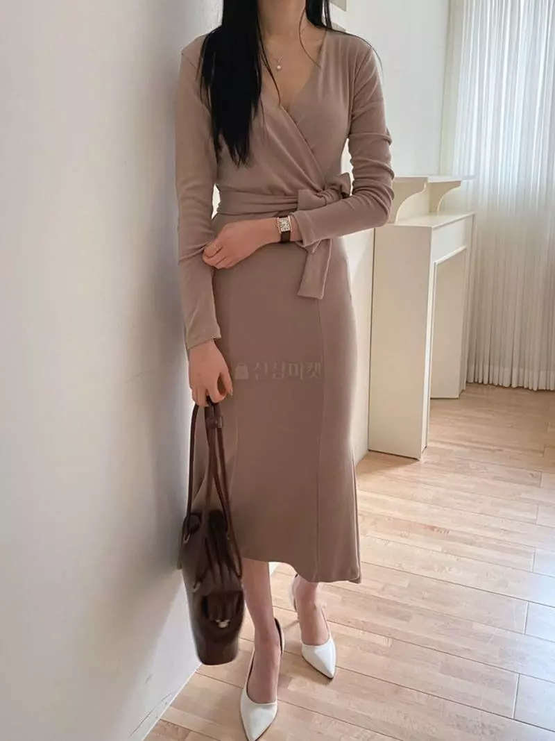 Ame - Korean Women Fashion - #womensfashion - Wrap One-piece - 10
