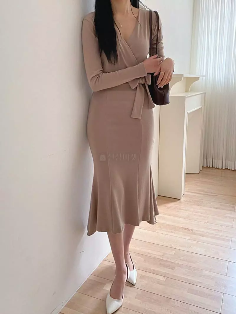 Ame - Korean Women Fashion - #womensfashion - Wrap One-piece - 2