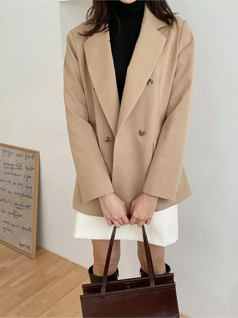 Ame - Korean Women Fashion - #momslook - Line Jacket - 4