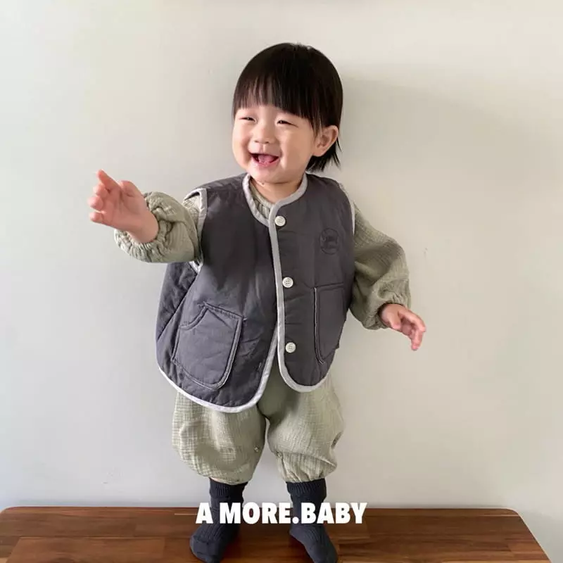 Amore - Korean Baby Fashion - #onlinebabyshop - Bebe Base Vest - 4