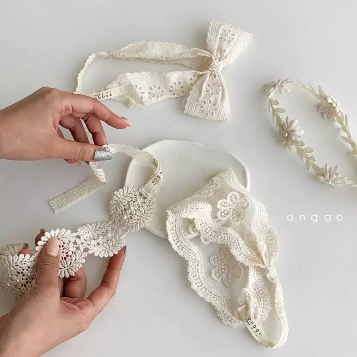 Anggo - Korean Baby Fashion - #babyoutfit - Anggo Lace Hairband ariel juliet - 4