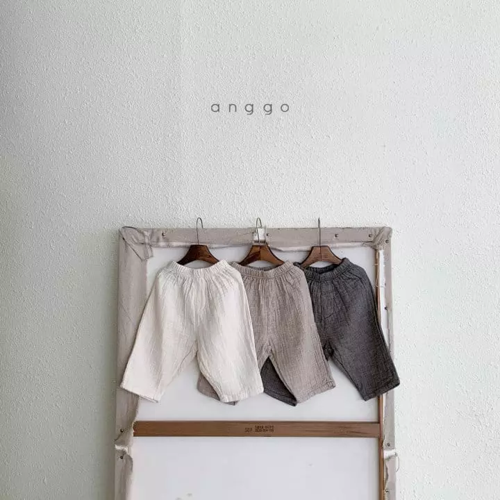 Anggo - Korean Children Fashion - #childofig - Pie Pants check denim - 3