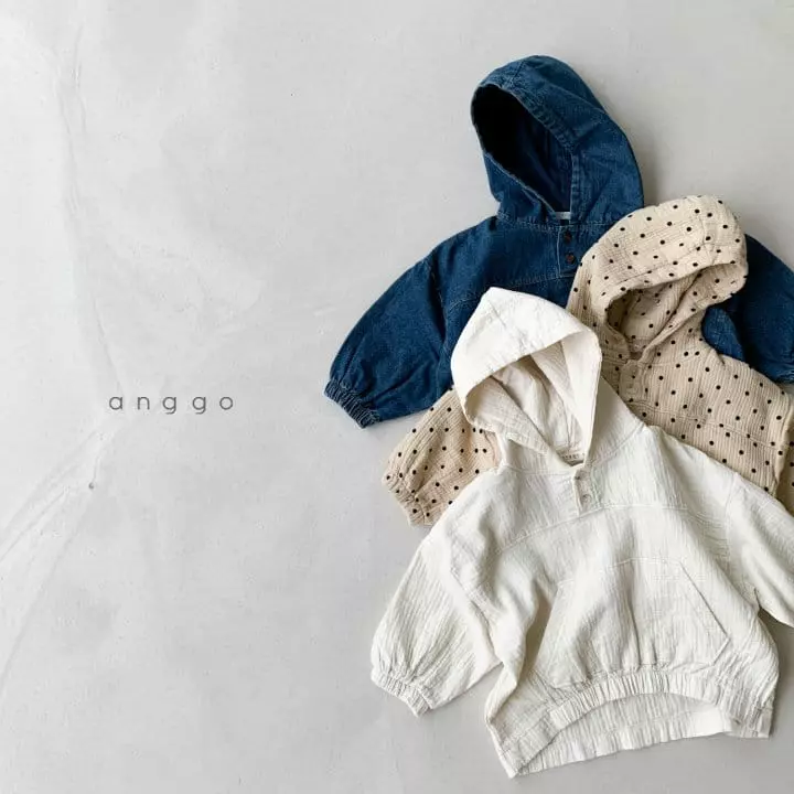 Anggo - Korean Children Fashion - #designkidswear - Frazzle Anorak Dot - 7